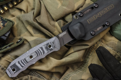 Нож охотничьи Кизляр Суприм Enzo D2 Black Titanium