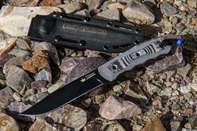 Нож охотничьи Кизляр Суприм Enzo D2 Black Titanium