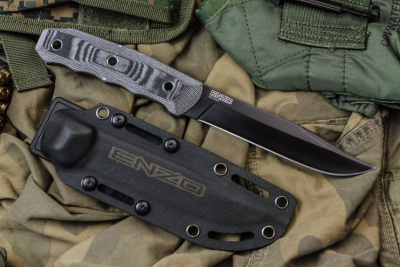 Нож охотничьи Кизляр Суприм Enzo D2 Black Titanium